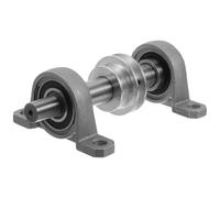 Zerodeko Support de Broche pour Scie à Table Poulie Intégrée Ensemble de Broche à Roulement en Acier Solide Accessoires pour Tour à Bois DIY et Outils de Coupe pour Travail du Bois