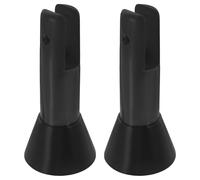 Zerodeko Support de Cloison de Toilettes 2 Pièces en Plastique Robuste, Pieds Réglables pour Cloisons de Toilettes Publiques et Salle de Bain