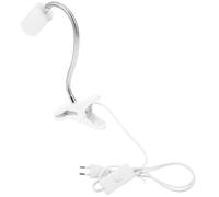 Zerodeko Support de Lampe Chauffante Céramique avec Clip pour Reptiles et Tortues, Lampe Basking Blanche pour Terrarium avec Tube Flexible et Éclairage Omnidirectionnel