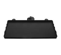 Zerodeko Support de Micro Plateau Plastique Allongé Multifonction, Pince pour Pied de Micro, Étagère de Sol Compacte pour Partitions, Enregistrement, Streaming et Karaoké
