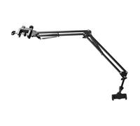 Zerodeko Support de Téléphone de Bureau en Fer et Abs Noir, Robuste et Pliable Angle Réglable, pour Photographie et Utilisation Polyvalente