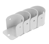 Zerodeko Support de Tringle à Rideau 4 Pièces en Fer Blanc pour Placard, Salle de Bain et Balcon, Support Mural Réglable pour Barre Penderie, Accessoire de Rangement Robuste et Polyvalent