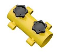 Zerodeko Support Fixe pour Arceau de Tente Réglable en Acier Jaune | Voyage et Randonnée, Installation Facile, Résistance à Casse, sans Bavure, pour Auvent et Canopée