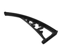Zerodeko Support Latéral D'auvent en Acier Plastique Noir, Fixation Murale Fiable et Décorative pour Store de Balcon et Porte D'entrée