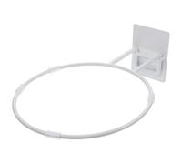 Zerodeko Support Mural Métallique Pliable pour Ballons de Basketball Football et Volley-Ball Rack de Rangement Mural Blanc Organisateur de Ballons Polyvalent sans Perçage