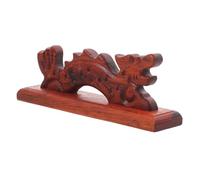 Zerodeko Support Pinceau Calligraphie Bois Rouge de Santal Forme Dragon Porte-plume Chinois Décoratif et Pratique pour Écriture et Peinture