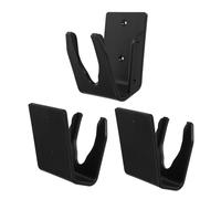 Zerodeko Support pour Scanner Code-Barres Gain de Place en Plastique Noir Rack Mural Pratique 3 Pièces pour Entrepôts et Bureaux
