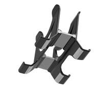 Zerodeko Support Vertical pour Ordinateur Portable Compact en ABS et Silicone Support Ventilé Rehausseur Ergonomique pour Bureau et Canapé Anti-Rayures Noir Adapté au Refroidissement