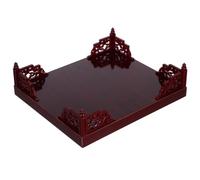 Zerodeko Table de Culte Murale Décorative en Bois Rouge, Style Moderne | Finition Soignée, Structure Robuste, Look Rustique Chic, Usage Domestique, Pièce Unique