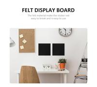 Zerodeko Tableau Affichage Mural Feutrine Autocollant Cases Noir Panneau Mémo Créatif pour Bureau et Maison Tableau Message Pratique et Décoratif Facile à Fixer et Polyvalent