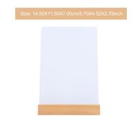 Zerodeko Tableau Blanc Réutilisable avec Base Bois Petit Tableau Memo Multifonction pour Messages Maison Stable et Facile à Nettoyer Écriture Au Marqueur ou Craie