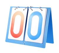 Zerodeko Tableau D'affichage de Baseball Portable en Plastique Chiffres Faciles à Lire pour Matchs de Badminton et Suivi des Scores Sportif Pratique