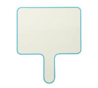 Zerodeko Tableau de Réponse Blanche Interactif Double Face Coins Arrondis, Surface, Poignée Confortable, pour Participation Silencieuse en Classe