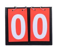 Zerodeko Tableau de Score de Basketball Design Simple à Deux Chiffres en PVC Rouge, Bordures Lisses, Facile à Lire pour Matchs de Volleyball et Natation