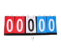 Zerodeko Tableau de Score Portable à Bascule 5 Chiffres pour Basketball Football Badminton Tennis, Marqueur Stable et Visible pour Matchs Sportifs Professionnels, Équipement D’Arbitre