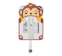 Zerodeko Tableau Musical Portable en Papier Forme Singe Notes de Musique, Outil Pédagogique Débutant pour Garçon et Filles, pour Apprentissage du Piano et Cours à Domicile