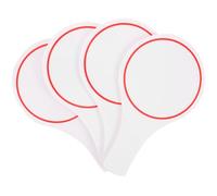 Zerodeko Tableaux de Score Effaçables à Sec 15×25 Cm Lot de 4 Planches à Pagaie Blanches Simple Face pour Vote et Quiz, Accessoires Portables pour Juges et Affichage Pédagogique