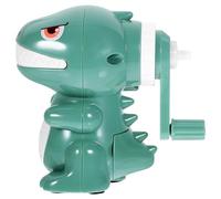 Zerodeko Taille-Crayon Manuel à Manivelle Dinosaure Vert Plastique Résistant Réglable pour Crayons D’École Papeterie pour Garçon et Filles Affûteur Portable pour Bureau et Maison