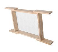 Zerodeko Tamis à Compost Jardinage avec Poignée Amovible en Bois et Fer, Tamis à Sable et Pierres, Design Ergonomique Facile à Transporter pour Lit de Jardin et Pots