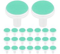 Zerodeko Tampons de Rechange Universels pour Lime à Ongles Électrique Bébé Lot de 24 Pièces Vertes Sécurisées pour Soins des Ongles de Nourrissons Dès 12 Mois