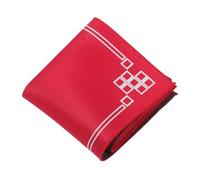 Zerodeko Tapis de Mahjong Carré Antidérapant Résistant à L’Usure 70cm Rouge | Polyester, du Bruit et Protection de Table, pour Cartes, Dominos et Jeux de Société