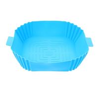 Zerodeko Tapis en Silicone Réutilisable Bleu Revêtement Antiadhésif pour Friteuse à Air Protège, pour de Dim Sum et Dumplings