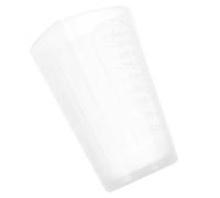 Zerodeko Tasse à Mesurer Légère et Facile à Utiliser Blanc en Silicone de Forme Triangulaire pour L'art Fabrication de Bijoux Résine Époxy