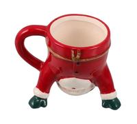 Zerodeko Tasse de Noël Céramique Main Motif Père Noël Mug Festif pour Boissons Chaudes Décoration de Fête et Cadeau