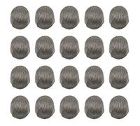 Zerodeko Tête de Stylo Capacitive Ajustement Serré en Fibre Conductrice Argentée 20 Pièces, Tissu Nano Conducteur pour Stylets D’appareils Tactiles