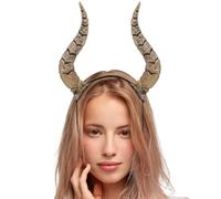 Zerodeko -Tête En Corne D'Halloween : -Tête En Corne De Mouton Diable Démon - -Tête En Silicone - Simulation D'Animal - Couvre-Chef Hom Pour Adulte Unisexe Fête