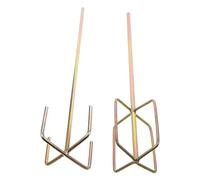 Zerodeko Tige de Brassage Hexagonale 2 Pcs pour Perceuse Électrique, Mélangeur Peinture et Plâtre, Acier Robuste, Compatible Bétonnière, Usage Bricolage et Chantier