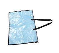 Zerodeko Transparent Poster Storage Bag Large Artwork Organizer with Zipper and Handle Portable Folder for Bulletin Board and Document Storage