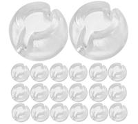 Zerodeko Transparente Butée de Chaîne à Billes 50 Pièces Pom | Fixation Stable, Résistance à L’usure, Compatibilité, Réglage Souple, pour Stores Vénitiens et Enrouleurs