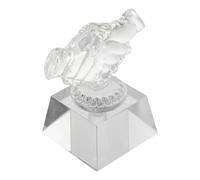 Zerodeko Trophée Cristal Transparent Décoratif Forme Main Élégant Accessoire de Récompense pour Bureau et Décoration Intérieure