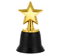 Zerodeko Trophée Étoile en Plastique, 1 Pièce, Base Or, Récompense Scolaire | Décor Élégant et Lumineux, pour Assemblées Sportives, Banquets, Lauréats, Encadrants Jeunesse