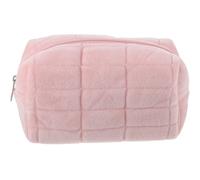 Zerodeko Trousse à Maquillage en Peluche Courte Grosse Capacité, Fermeture Éclair Lisse, Pochette à Crayons Créative et Élégante pour Usage Personnel et Voyage