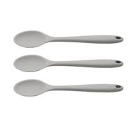 Zerodeko Ustensiles Cuisine Polyvalents Résistantes Haute et Basse Température Poignée Confortable 3 Cuillères en Silicone Design Simple et Élégant pour Salade et Soupe