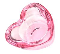 Zerodeko Verre Dappen Forme de Cœur Rose pour Nail Art Coupe Sans Couvercle pour Liquide Ongle Bol Compact Verre pour Brosse et Manucure