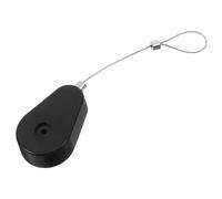 Zerodeko Verrou Rétractable en Acier Antivol Câble Télescopique, Boîtier Plastique Noir, Enrouleur Câble Acier Automatique pour Sécurité et Protection Anti-Perte