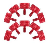 Zerodeko Vis Moletée Rouge M3*6 pour Boîtier PC en Alliage D'aluminium, Pack de 30 Pièces, Conception de Précision Antidérapante, pour Bricolage Informatique