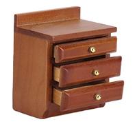 Zerodis 1:12 Pollhouse Wooden Night Stands Set avec 2 Tables de Chevet à la Main pour la Maison de Poupée Mauvieuse Matière de Bouleau