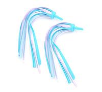 Zerodis 1 Paire de Rubans de Pompon de vélo Banderoles de Guidon Accessoires de vélo de Scooter pour Enfants(Bleu)