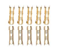 Zerodis 100 Pcs en Forme de U Terminal de Câblage en Laiton, Multifonction Connecteur D'amarrage Ligne Presse Connecteur Assortiment Kit de Connexion Rapide Bornes Sertissage pour 0,5 à