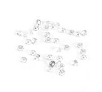 Zerodis 1000 Pcs/Sac 6mm Cristaux Diamant Clair Acrylique Perles Lustre En Verre Perle Pour Fabrication de Bijoux De Mariage Partie Décor Table Mariage Vase Perles Décorations
