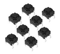 Zerodis 100pcs 6 X 6 X 5 Mm Commutateur de Bouton-poussoir Tactile Mini, Micro étanche, Facile à Transporter, Remplacement pour les Industries électroniques, 4pin pour l'interrupteur de Touche à