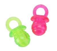 Zerodis 2 Pièces Jouet Chiots Jouet à Couinement Sucette pour Chien Jouet à Mâcher Jouet De Formation pour Chien et Chat