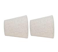 Zerodis 2 Pièces sur Abat-jour, Couvercle D'abat-jour en Tissu avec une Bonne Transmission de la Lumière, pour Lampe Chandelier à Vis E14 Lustre Lampe de Table Chambre Salle D'étude (PT13)