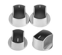 Zerodis 2Pcs Boutons de Brûleur Universal de Cuisinière Poêle à Gaz Cuisinière Partie Contrôle Boutons de Remplacement en Métal Rotary Four Interrupteur Accessoire Commutateur Four