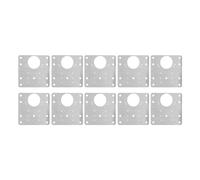 Zerodis 30 Pcs à Base de Plaque de Réparation de Porte en Acier Inoxydable, 9x9cm avec Planche de Réparation de, Plaque de Fixation de Porte d'armoire, pour Armoires
