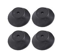 Zerodis 4pcs Absorption D'amortisseur Pieds en Caoutchouc, M6 Vis Support Vibration Amortissement Tampons Adaptés aux Petites Pompes à Vide Accessoires de Compresseur D'air